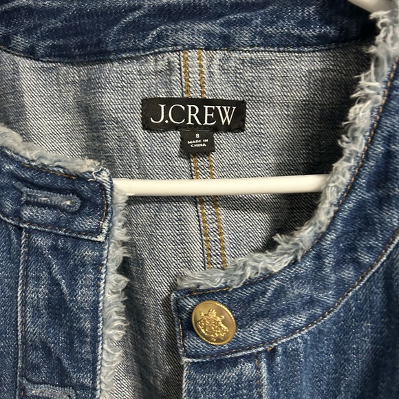 J. Crew Denim Jacket with Gold Accents - Picture 3 of 6